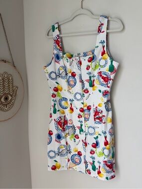 corey lynn calter clare linen dress Corey Lynn Calter | Dresses | Corey Lynn Calter Clare Cotton Linen Mini  Dress Size Xs Colorful Mod Retro